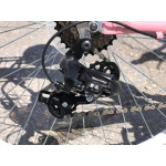 Dámsky retro bicykel 28" Lavida 7-prevodový hlinikový [A] Ružový, biele kolesá